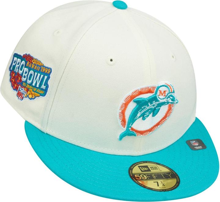 Produktbild New Era 59Fifty Fitted Cap Throwback Miami Dolphins - 7 1/4 (7 1/4)