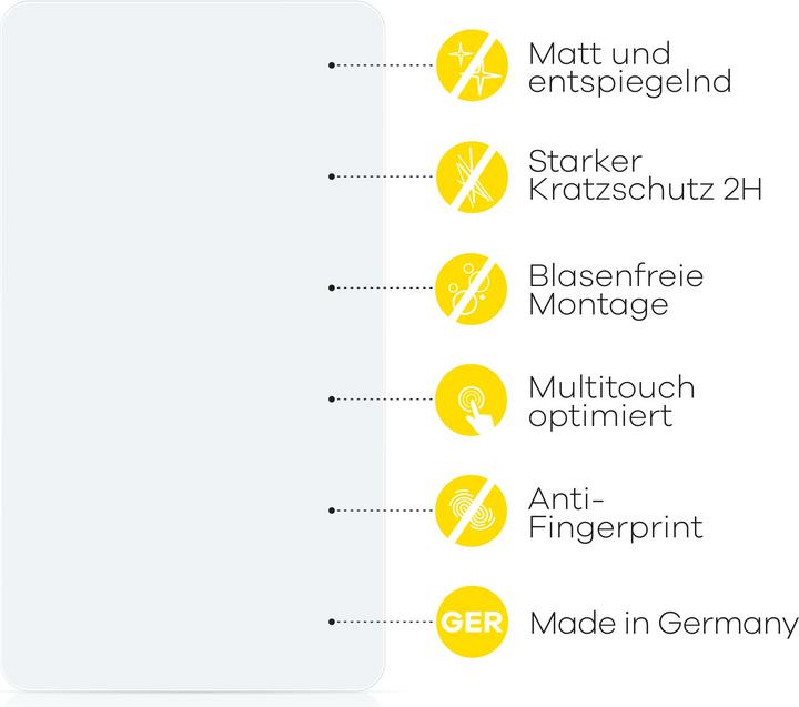 Produktbild upscreen Schutzfolie Displayschutz Displayschutzfolie Folie Matt Entspiegelungsfolie (12.10", 16 : 10)