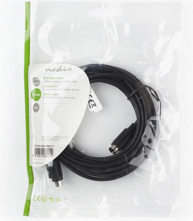 Actual product image Nedis Video cable, S-Video plug (UTP, 0.03 m)