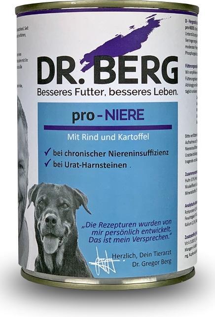 Actual product image Dr. Berg pro-NIERE Dog, Beef + Potato (Senior, Adult, 6 pcs., 2400 g)