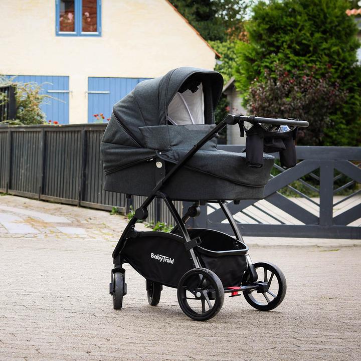 Image du produit Babytrold Mini Combi Pram Grey Melange