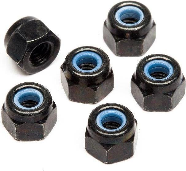 Actual product image HPI Nylstop nuts M3 6st Rs4 (M3)