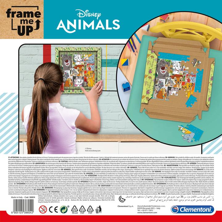Immagine prodotto Clementoni Puzzle con cornice 60 pezzi, Animali (60 pezzi)