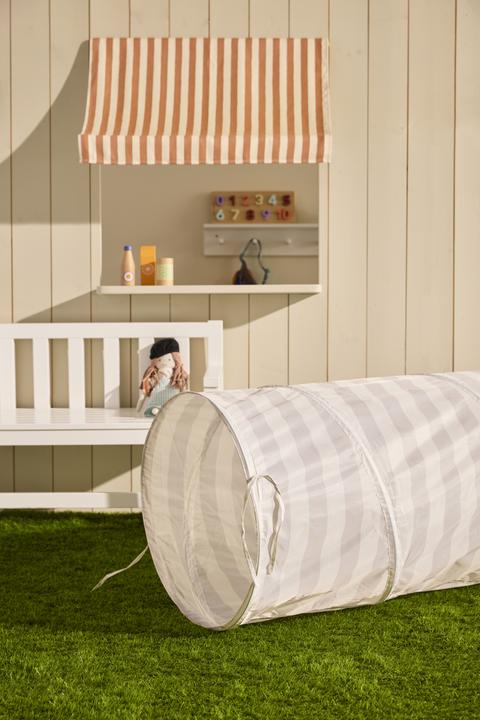 Produktbild Kids Concept Spieltunnel Streifen grau