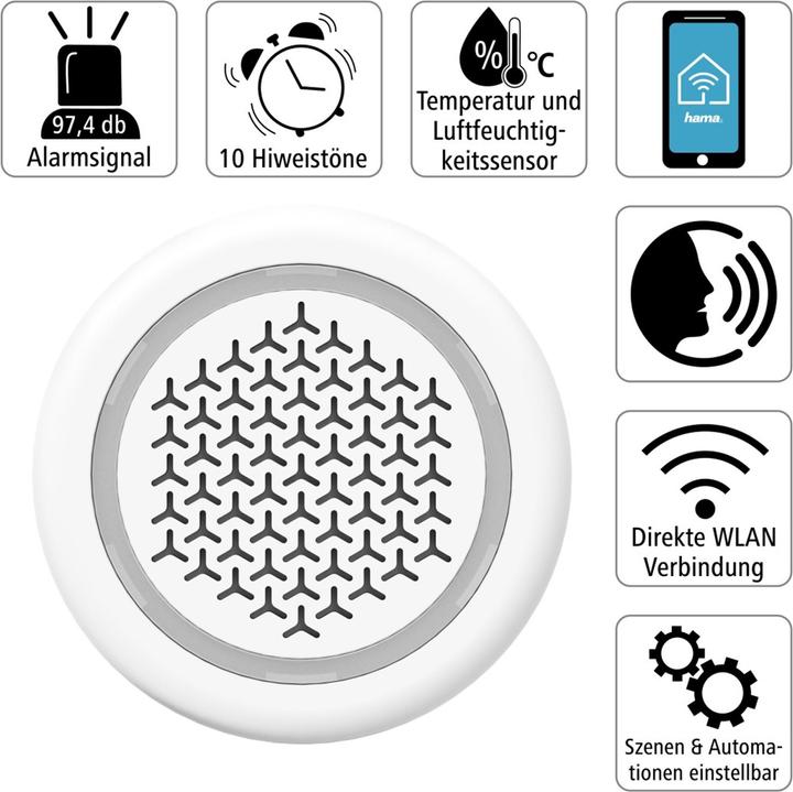 Actual product image Hama Smart Home alarm siren