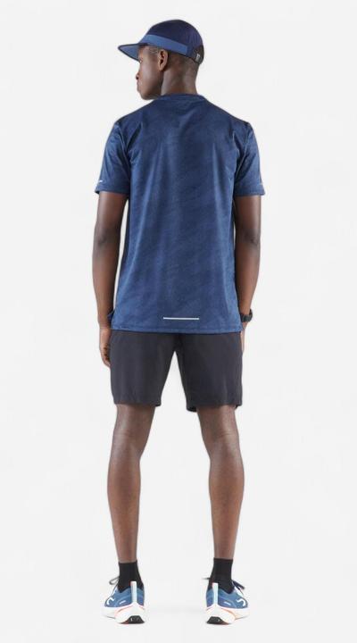 Image du produit Kiprun Men's Breathable Running T-shirt Run 500 Dry - Midnight blue (XXL)