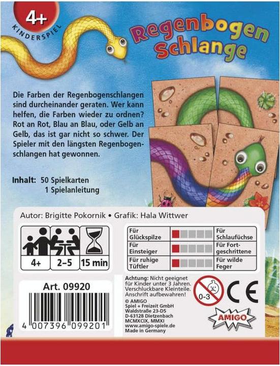 Immagine prodotto Amigo Serpente arcobaleno (Tedesco)