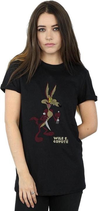 Immagine prodotto Looney Tunes Wile E Coyote Distressed Maglietta Ampia Donna (M)