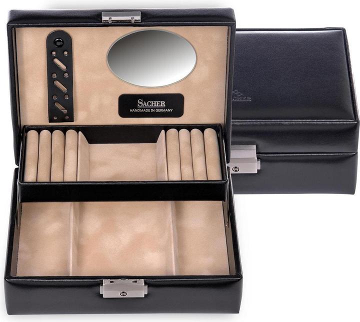Produktbild Sacher 13.107.010443 - Schmuckkästchen Britta new classic schwarz Leder