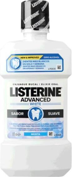 Actual product image Listerine Advanced White Mouthwash 500ml (500 ml, Mouthwash)