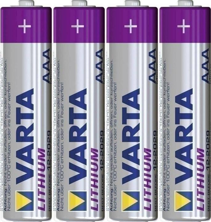 Actual product image Varta ULTRA Lithium (4 pcs., AAA, 1100 mAh)