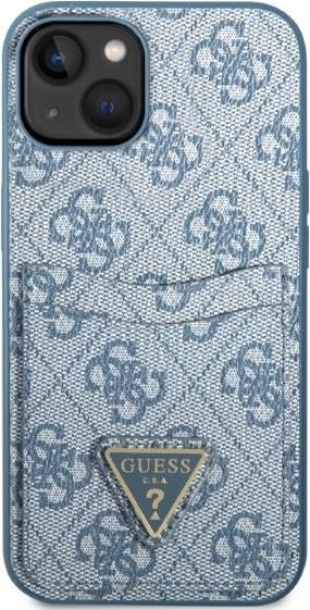 Produktbild Guess GUHCP13MP4TPB iPhone 13 6,1" niebieski/blue hardcase 4G Triangle Logo Cardslot (Apple iPhone 13)