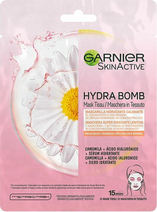 Actual product image Garnier SkinActive Hydra Bomb Super-Hydrating Soothing Tissue Mask 32g