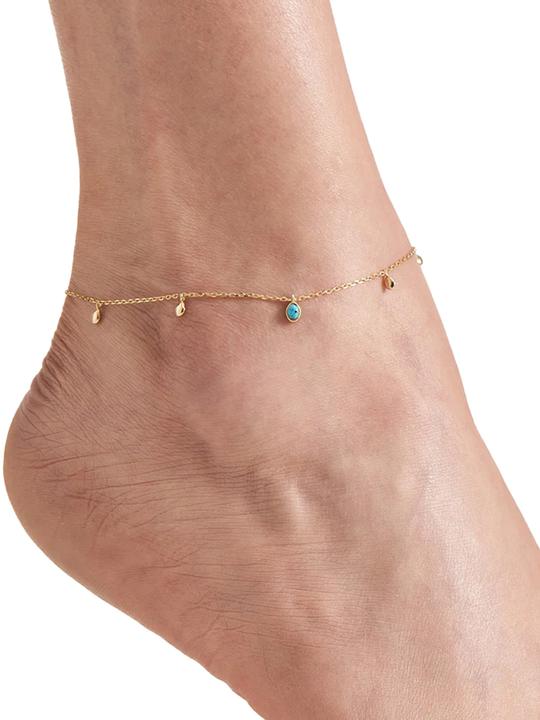 Actual product image Ania Haie Anklet F044-01G Making Waves (Plata Esterlina 925, 25 cm)