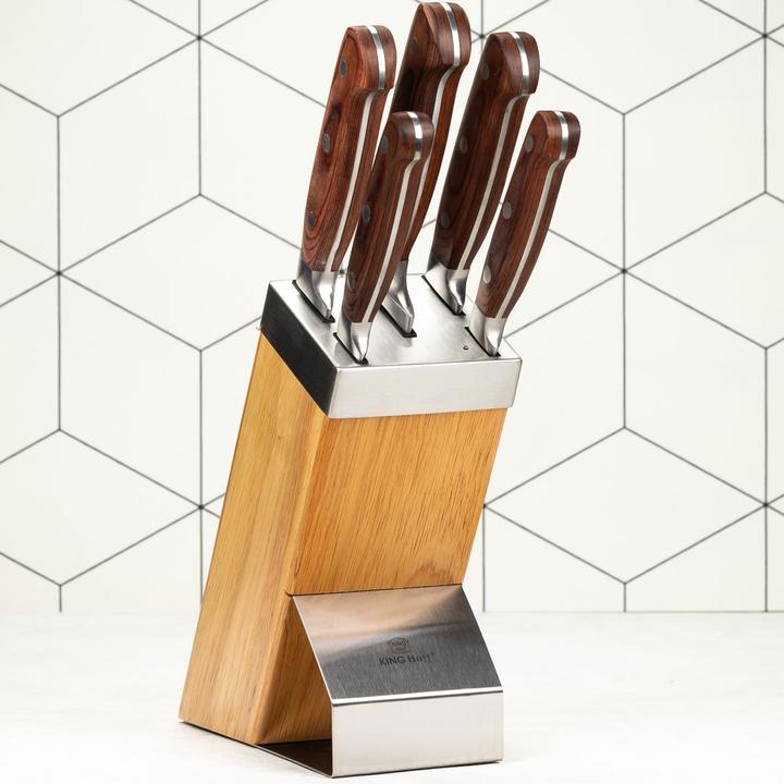 Actual product image Kinghoff Kitchen Knives In The Kh-3463 Block (22 cm)