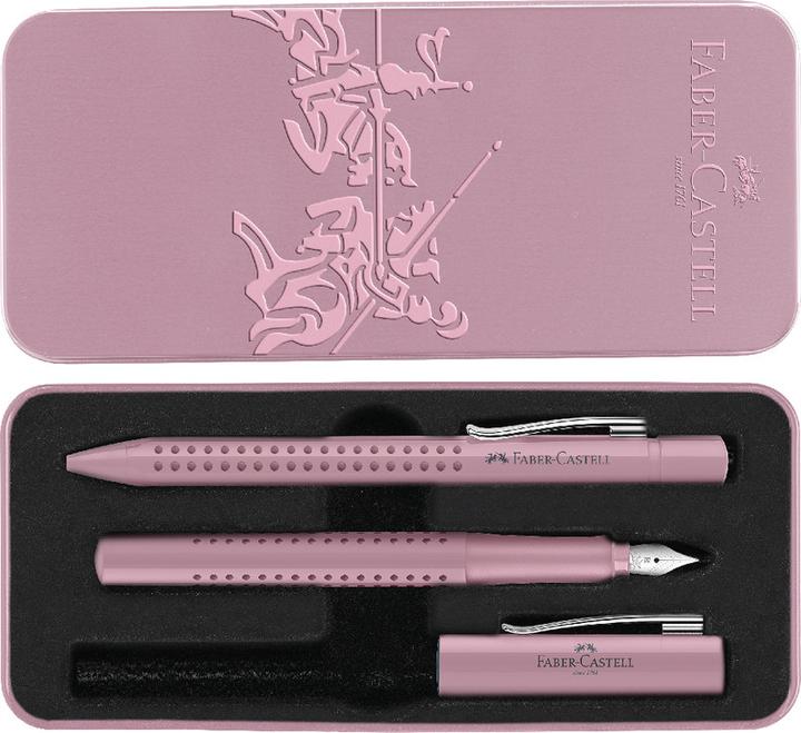 Immagine prodotto Faber-Castell Set di penne stilografiche e impugnature biro (Ombre di rosa, 2 x)