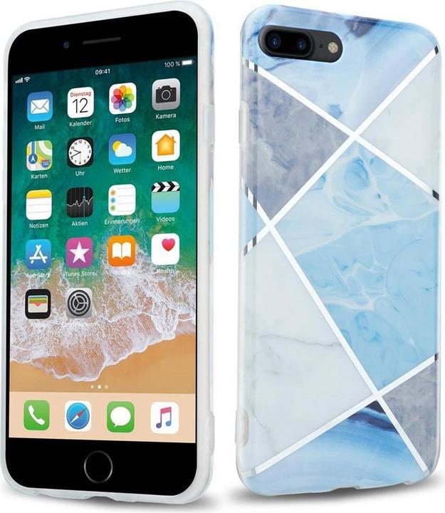 Blue White Grey Marble No. 2
