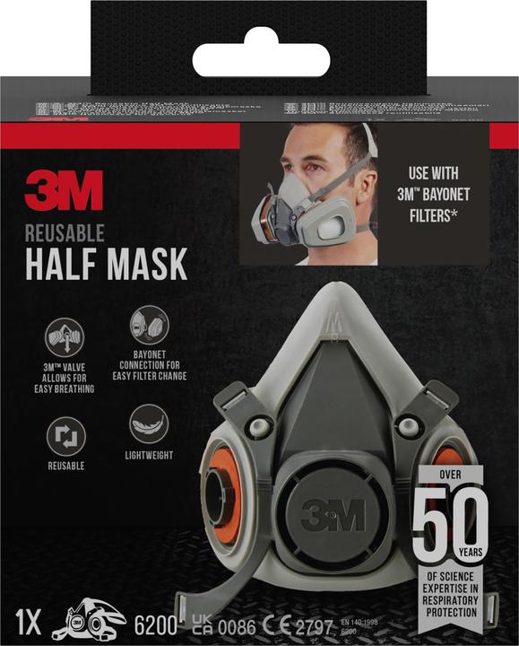 Produktbild 3M Atemschutz Halbmaske (1 x)