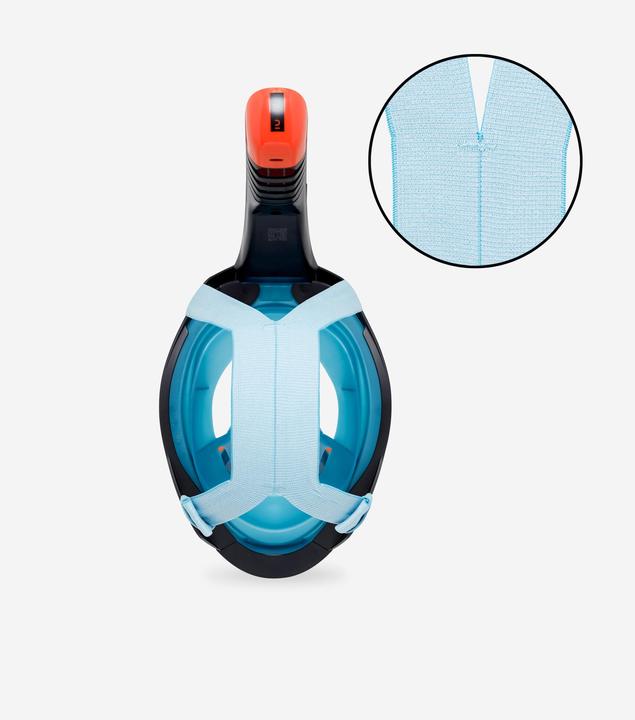 Produktbild Subea Schnorchelmaske Tauchen Damen/Herren - Easybreath 900 blau