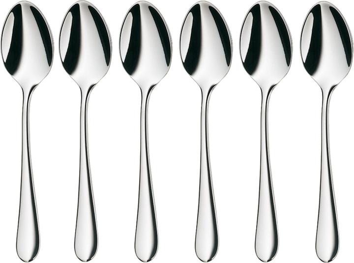 WMF Espressolöffel Set 6tlg 10,8cm Merit Edelstahl poliert kratzbeständig (6 Stück, Löffel)