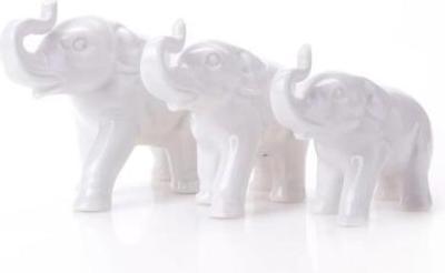 Produktbild 824-26 W S - Elefanten-Serie Porzellanfiguren, 3 Stück 6-8 cm, weiss