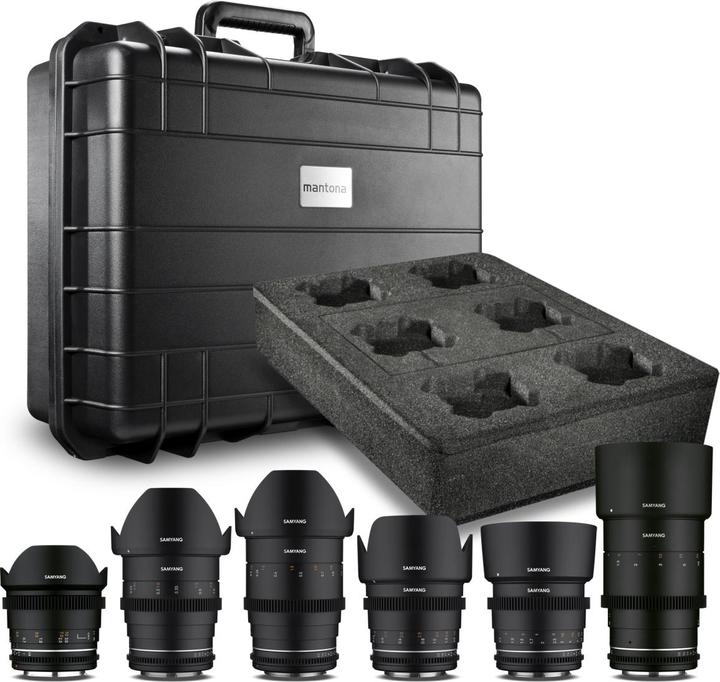 Immagine prodotto Samyang Valigia VDSLR MF 14/24/35/50/85/135 MK2 Set Canon EF (Canon EF)