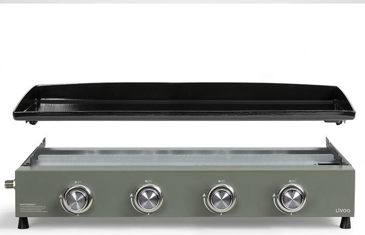 Actual product image Livoo 4 burners gas plancha (10 kW)