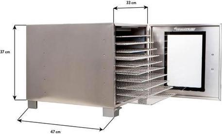 Produktbild Wartmann Edelstahl-Dörrgerät WM-1902 DH - 10 Einschübe