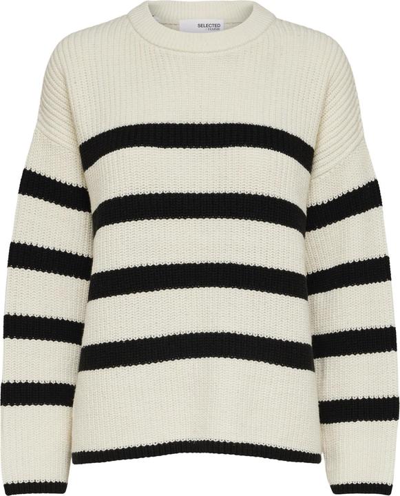 Selected Femme Gestreifter Strickpullover (XXL)