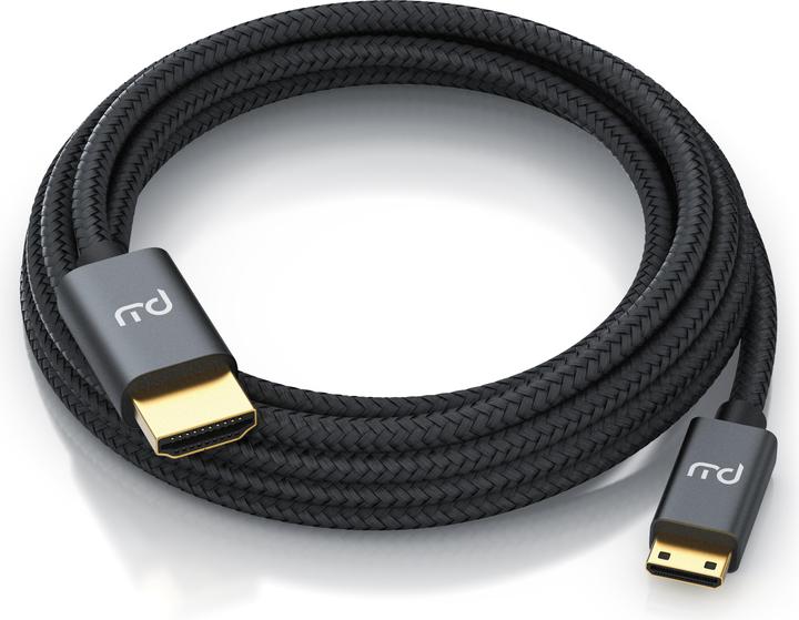 Produktbild Primewire Mini HDMI auf HDMI Kabel, Typ C auf Typ A, 4K miniHDMI Adapterkabel 3840 x 2160 @ 60 Hz, HDR, ARC (5 m, HDMI)