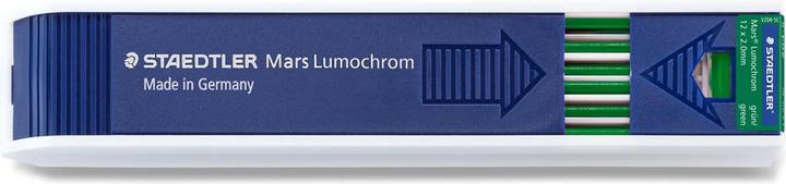 Actual product image Staedtler Mars Lumochrom 204 drawing refill, single product, green (2 mm, HB, 12 x)