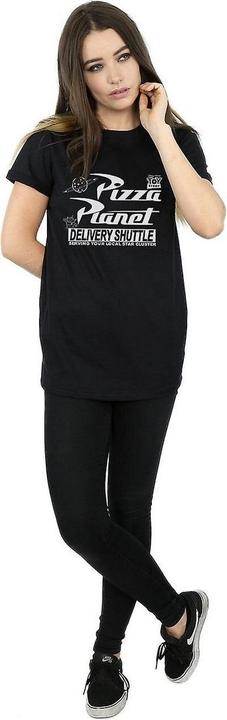 Image du produit Toy Story Womens/Ladies Pizza Planet Cotton Logo Boyfriend T-shirt (S)