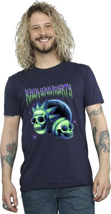Actual product image Rick And Morty Mens Space Skull T-Shirt (XL)