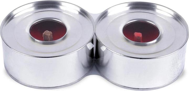 Produktbild müller Kerzen Metalldose mit rotem Wachs 9.6 x 4.3 cm, Rot, 2 Stück (2 Stk.)