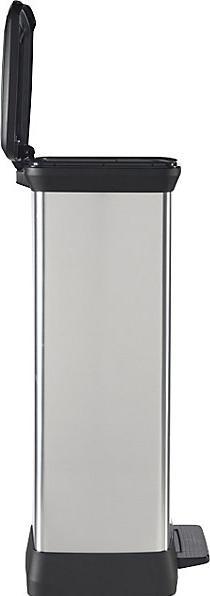 Actual product image Curver Decobin Duo Prullenbak - 23L+23L - Rechthoekig - Zilver metallic (23 l)