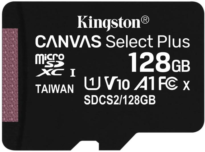 Kingston Canvas Select Plus microSDXC Card 128GB (128 GB, microSDXC, U1, UHS-I)