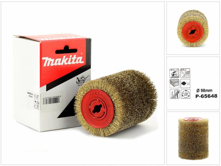 Image du produit Makita Brosse en fil d'acier laitonné