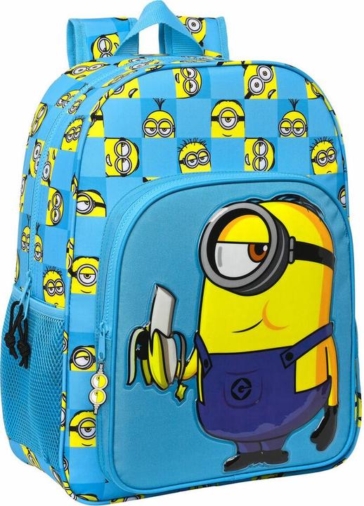 Actual product image Minions School backpack Minionstatic Blue (33 x 42 x 14 cm) (14 l)
