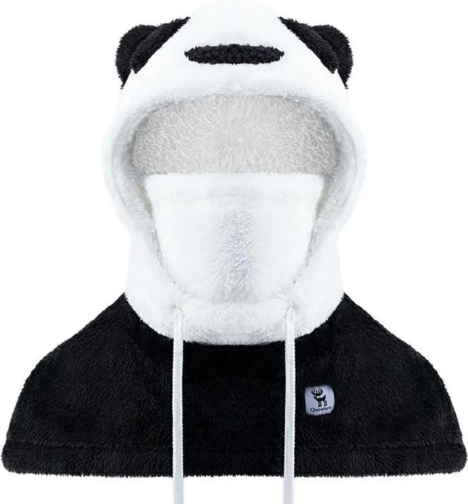 Actual product image Qunature Panda Ski Balaclava for Kids/Adults Size M - Black/White