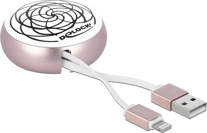 Delock USB 2.0 cable USB-A - Lightning with Autoroll function (0.92 m, USB 2.0)