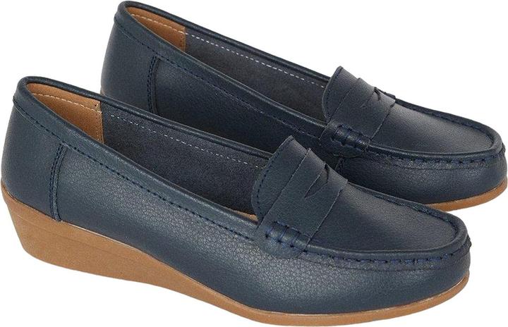 Actual product image Good For The Sole Womens/Ladies Niamh Leather Wide Loafers (39)