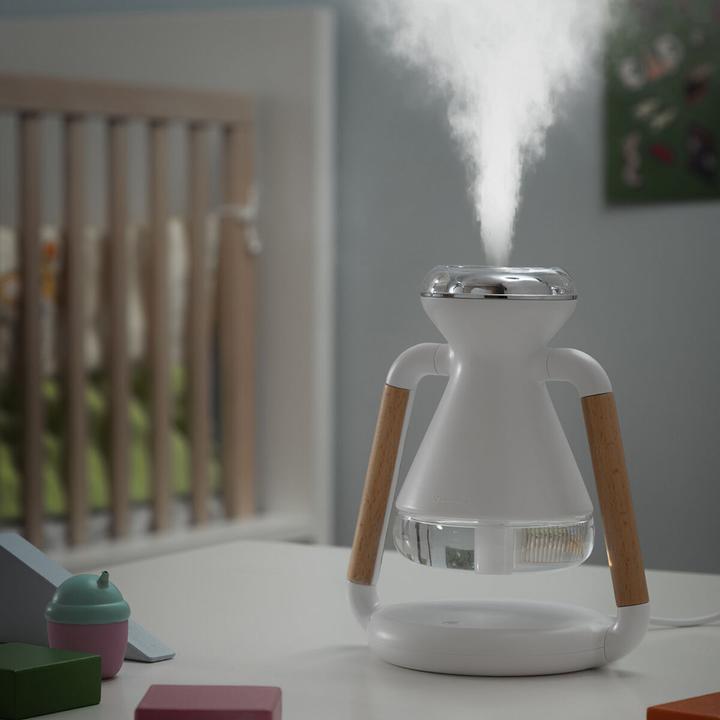 Immagine prodotto InnovaGoods Umidificatore, diffusore di aromi e caricatore wireless, Misvolt 3-in-1 (230 ml)