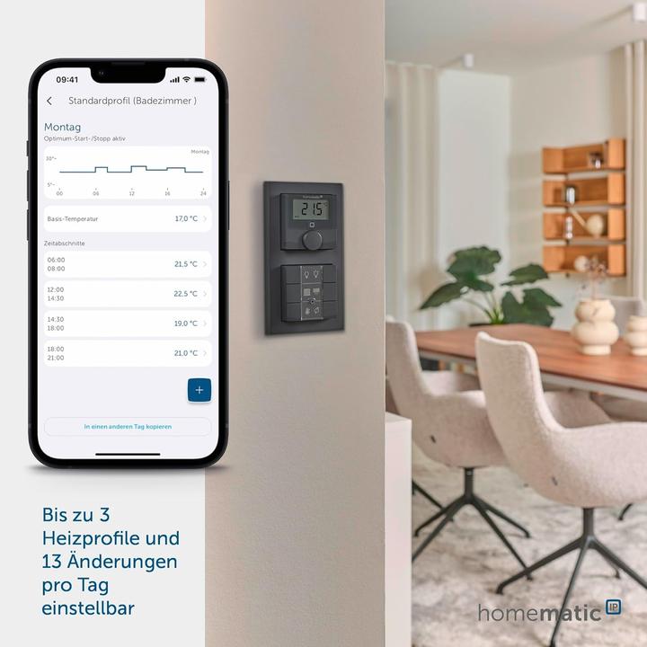 Immagine prodotto Homematic IP Radio termostato da parete HmIP-WTH-A