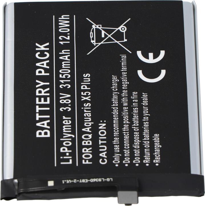 Produktbild AccuCell Akku BQ Aquaris X5 Plus, 3200