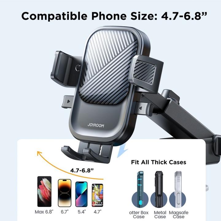 Image du produit Joyroom Support téléphone de voiture JR-OK6 sur le tableau de bord - noir