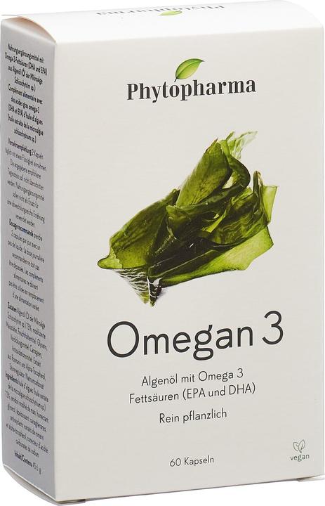 Actual product image Phytopharma Omegan 3 Vegan Algae Oil Capsules (1 Piece, Capsules, 75 g)