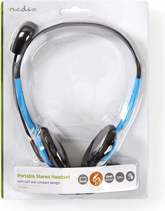Image du produit Nedis Casque pour PC Bandeau 2 fiches 3,5 mm (Sans fil)
