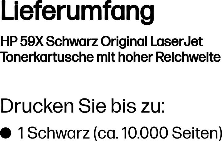Nährwerte und Zutaten HP 59X (BK)