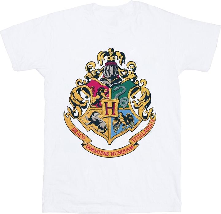 Immagine prodotto Hogwarts Crest Gold Ink Maglietta Ragazzi (140, 146)