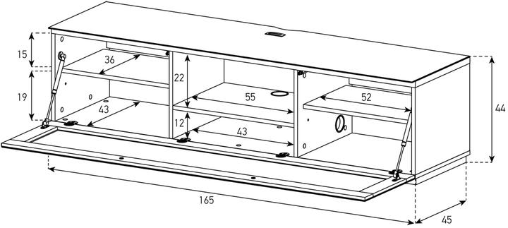 Actual product image Sonorous Sta160i (165 x 45 x 44 cm)